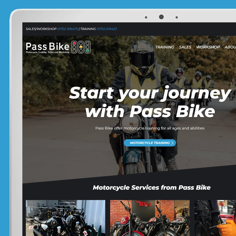Pass Bike Web Design Leigh on Sea