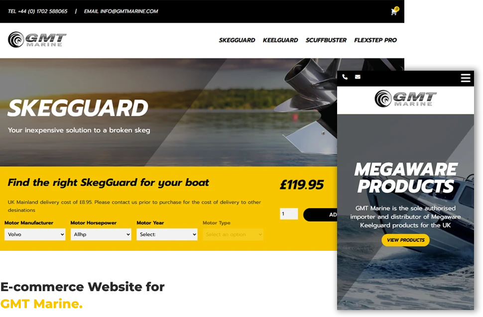 GMT E-commerce website
